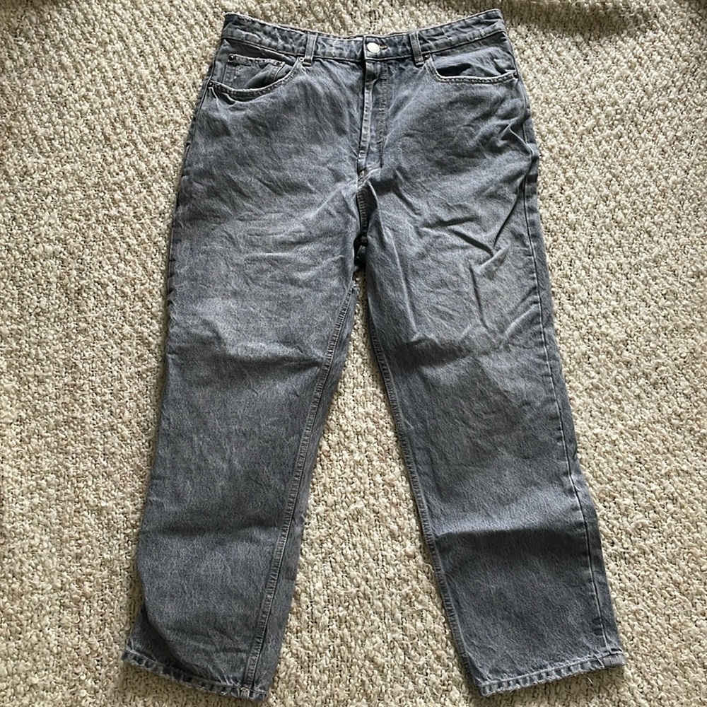 Zara denim | faded black wash (looks gray)